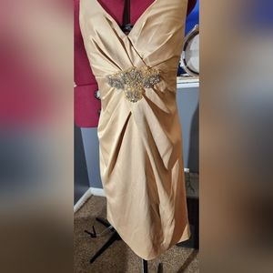 Soft gold cream color dress